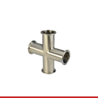 TUBE-FITTINGS-SANITARY-TRI-CLAMP-CROSSES